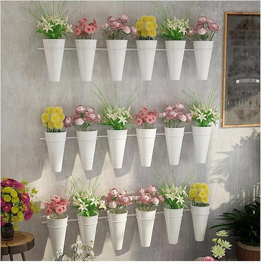 Flower Shop Display Stand Wall Mounted Plant Holder,